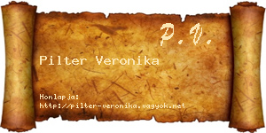 Pilter Veronika névjegykártya